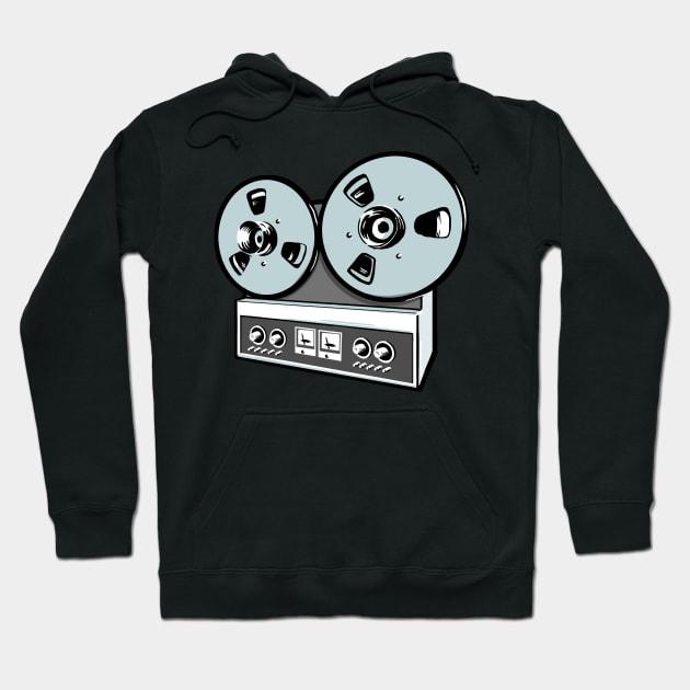 Classic vintage reel to reel tape deck Hoodie by SerifsWhiskey